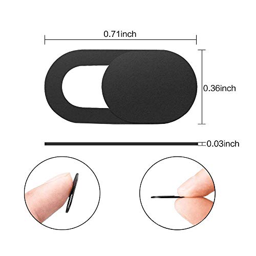 Image of 6 Pack Ultra Thin 0.03inch Web Camera Cover Slide with Strong Adhesive for Laptop Desktop PC Macboook Pro iMac Mac Mini Computer Smartphone