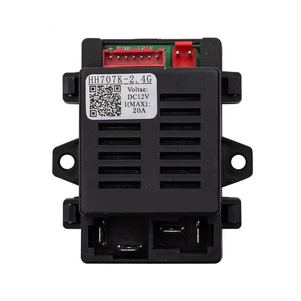 Image of J&J HH707K 2.4G Bluetooth Remote Control and Receiver for Kids Ride On Toys, 12V Control Box Motherboard Accessories for Jeep Car Wrangler Ride On Car Replacement Parts