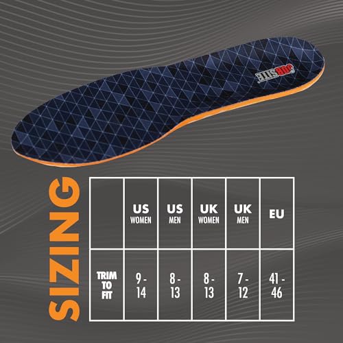 image for JobSite Gel Sport Insoles - Gel Heel & Metatarsal Shock Pad - US Men 8