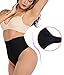 FOCUSSEXY Women's Body Shaper Butt Lifter Control Panties Boyshort Underwear Black