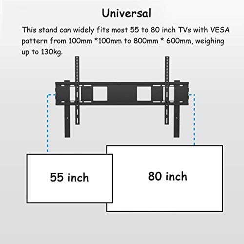 Soporte de TV móvil para 55 a 80 pulgadas carga 130 kg miniatura 3