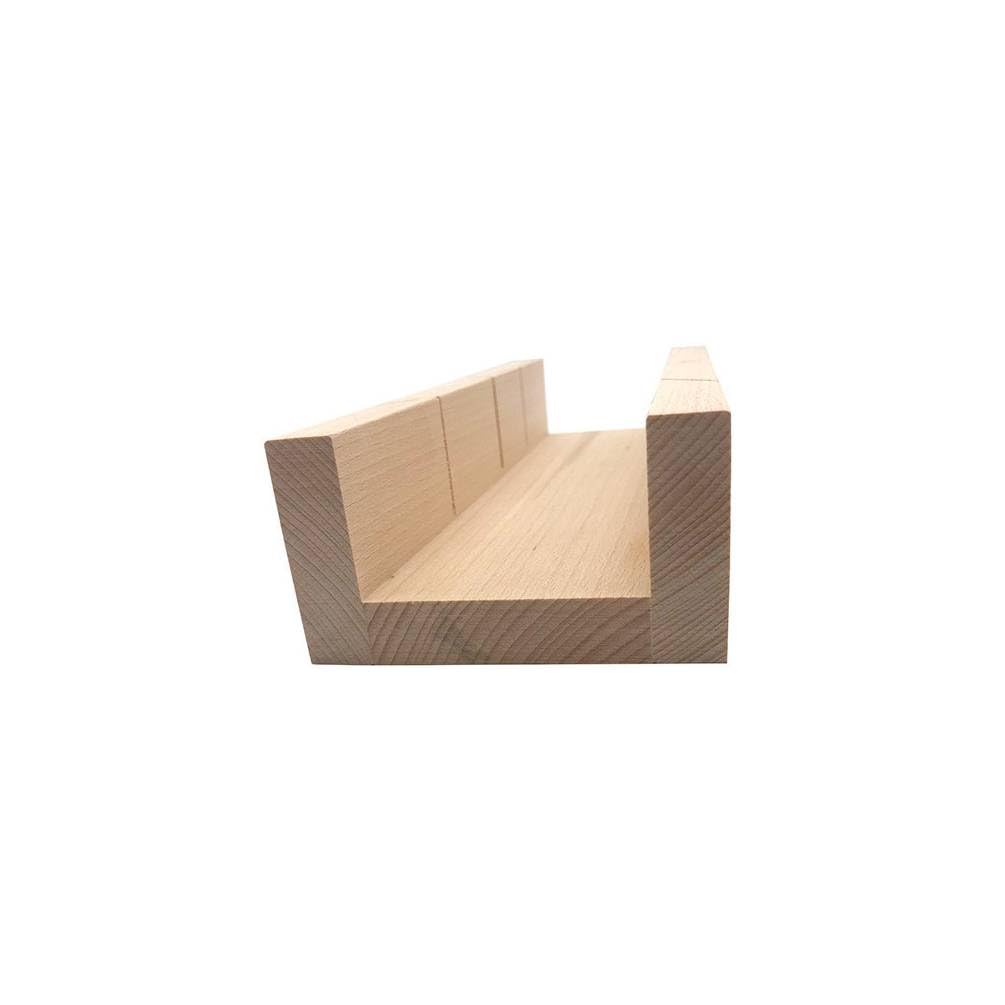 Boîte de coupe à onglet 45 et 90° de L. 250 x l. 100 x ht. 55 mm en bois d'hêtre - Diamwood Platinu