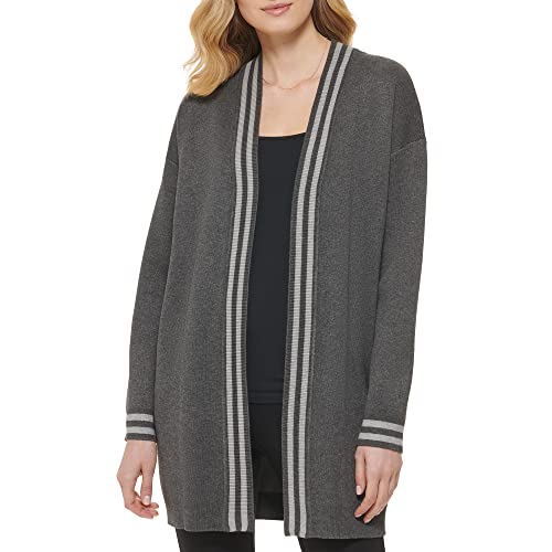 Dkny P2MXY435 Women'S Large Logo Long Sleeve Sweater cover