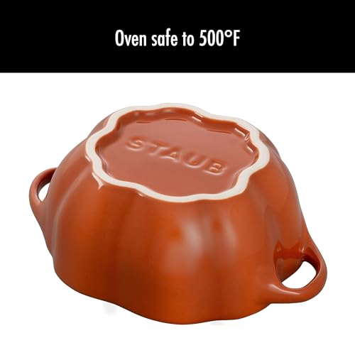 16-oz Petite Pumpkin Cocotte - Burnt Orange - image 4