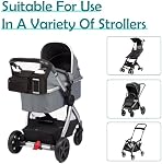 Universal Baby Stroller Organizer, Adjustable Shoulder Strap, and Detachable Phone Pocket, Ideal Stroller Accessories, Stroller Organizer for Uppababy, Baby Jogger, Britax, Doona, and More