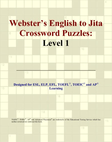 Webster's English to Jita Crossword Puzzles: Level 1