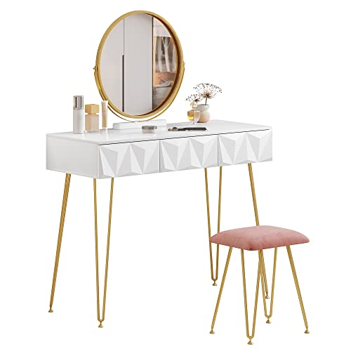 Meuble Coiffeuse Avec Miroir Led