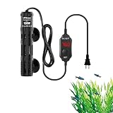 VCRAZE Aquarium Heater 25W/50W/100W/200W/300W, Submersible Fish Tank Heater with LED Digital Display, Auto Power-Off When Leaving Water & High Temp Protection, for Fresh and Salt Water Tanks