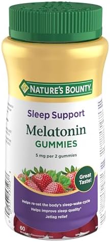 NATURE'S BOUNTY Melatonin, 2.5mg, Helps Re-Set the Body's Sleep Cycle & Improve Sleep Quality, 150 g