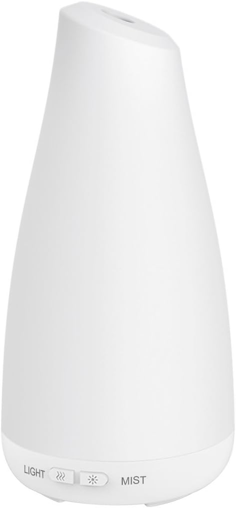 InnoGear 100ml Aromatherapy Essential Oil Diffuser Ultrasonic Portable Cool Mist Aroma Room Freshener with 7 Color LED Night Lights and Waterless Auto Shut-Off Function