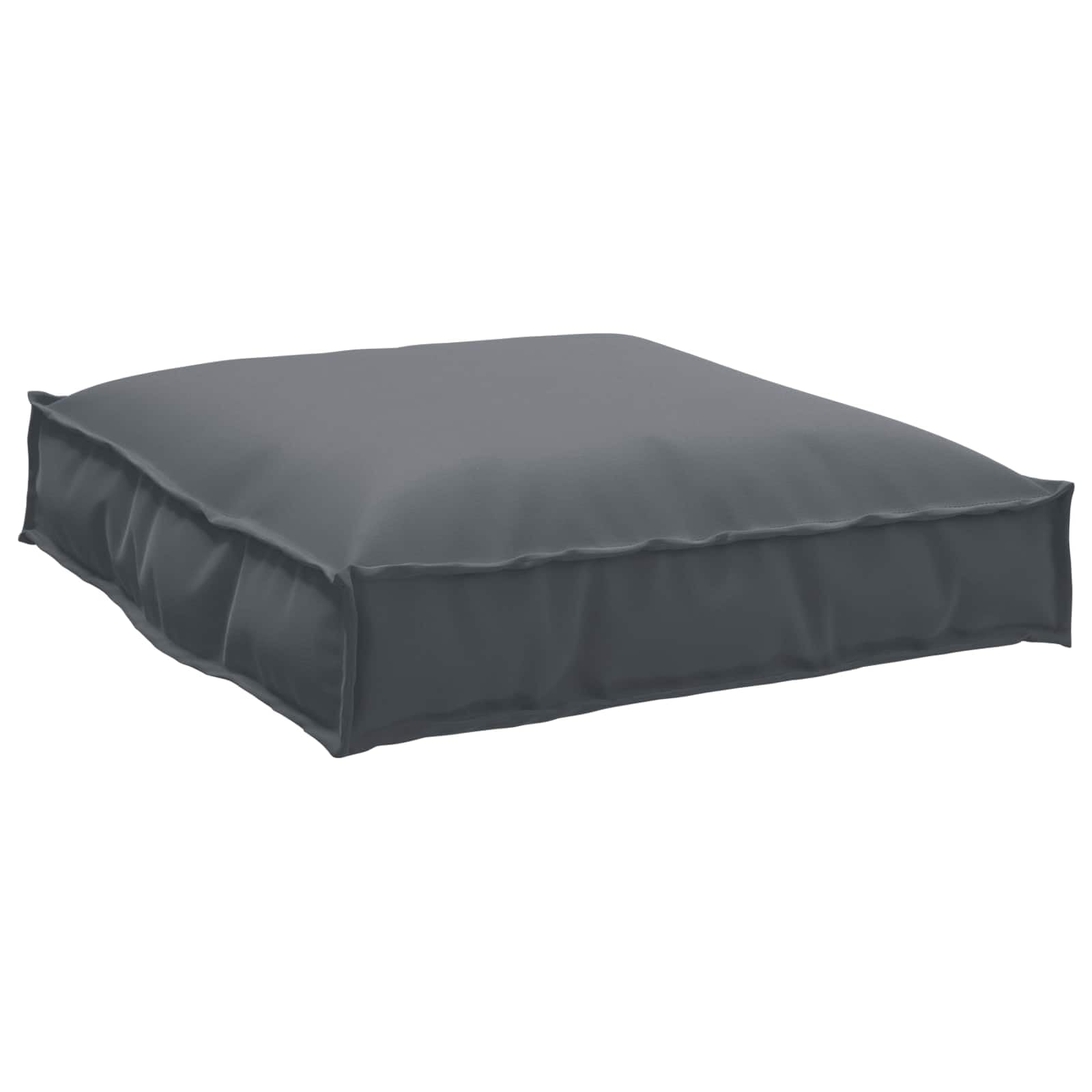 Poduszka antracytowa, 70 x 70 x 12 cm, tkanina Oxford z wypełnieniem z polipropylenu, wodoodporna poduszka do siedzenia do użytku wewnątrz i na zewnątrz, ergonomiczna nakładka tapicerowana