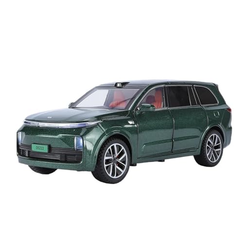para 1: 24 Ideal L9 New Energy Alloy Die Casting SUV Vehículo Multifuncional con Sonido Y Luz(Gold)
