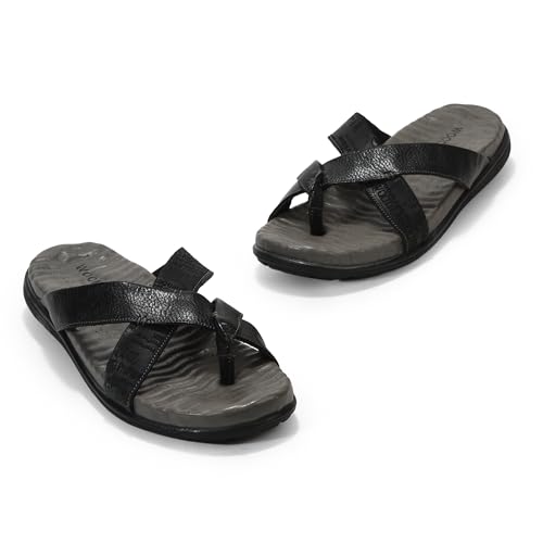 Image of Woodland Men's Leather Slippers