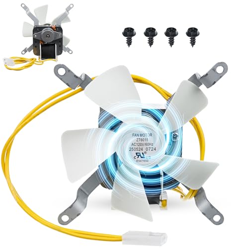 BlueStars Induction Fan Motor Replacement for Traeger Pit Boss Camp Chef Sam's Club ZGrills Pellet Grills Motor - Combustion Blower with White Nylon Fan Blade, 3000RPM, 120V 60Hz, Includes 4 Screws