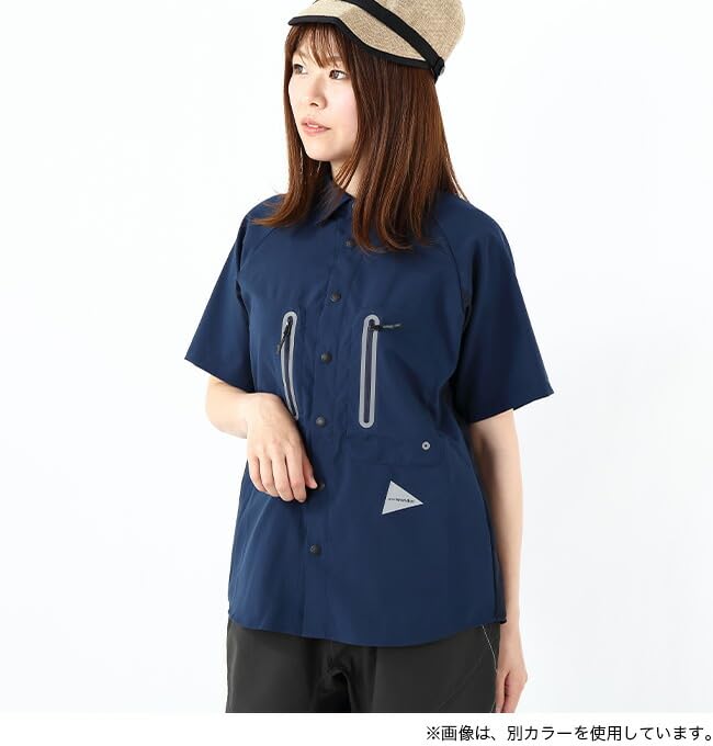 and wander テック ショートスリーブ シャツ オフホワイト 3 and wander テック ショートスリーブ シャツ オフホワイト 3