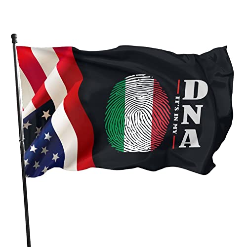 Its In MyItaly Flag Flag 3x5 ft Vivid Color and UV Fade Resistant Wall Flags Banners for Outdoor Indoor