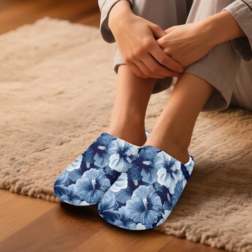 Howilath Plush Womens Slippers Non-Slip Bedroom Shoes Winter Home Slippers with Flannel Upper4