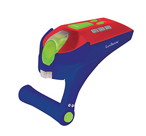 Lexibook JG940 Lasertag Kampfspiel für Kinder, 2 Handgelenk-Blaster, Lichter und Geräusche Effekte, Vibrationen, Blau/Rot