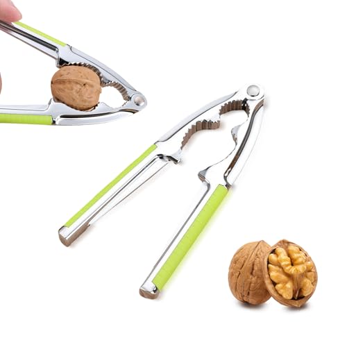 Nussknacker Walnüsse,Mit Griff Rutschfestem Walnuss Knacker,Hochwertiger Edelstahl...