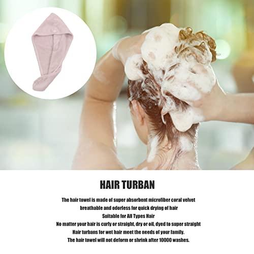 Toalha de cabelo de microfibra, envoltório de cabelo respirável de secagem rápida 65x25 cm para fest