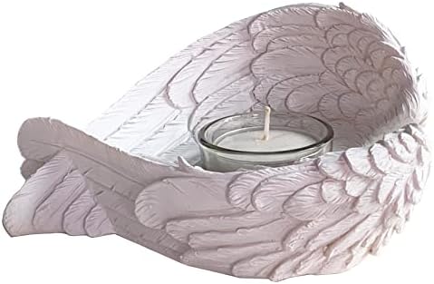 Angel Wings Tealight Candle Holder, Christening Favor, Baptism Favor, Communion, Religious Favor Votive Holder Ornament Christmas Mothers Day Decor Gifts