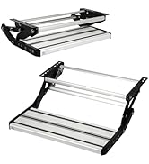 LEADALLWAY RV Step Camper Stair Folding Manual Single Drop Down Steps