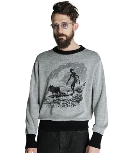 �ySchott�z�y�V���b�g�z 50S LS KNIT SURF BULL �T�[�t�u�� �j�b�g �����Y XL 010 �u���b�N 782-4240003