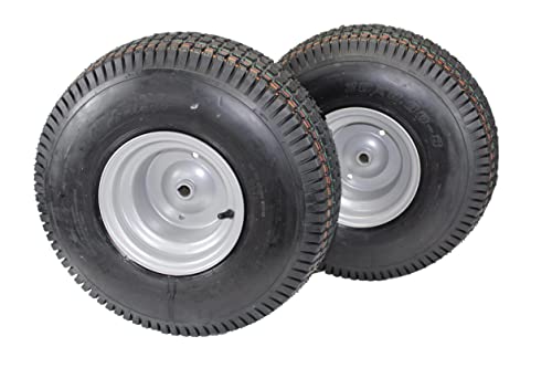 (Set Of 2) 20X8.00-8 Tires & Wheels 4 Ply For Lawn & Garden Mower Turf Tires W/Keyed Hub Wheel (Compatible With Husqvarna) #TOP7