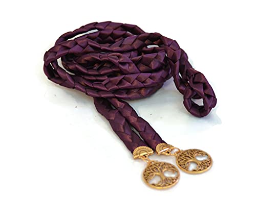 Eggplant Plum Elvish Tree Of Life Wedding Handfasting Cord V2#Wedding #Celticceremony #Handfasting #Celtic #Divinitybraid #Treeoflife #TOP2