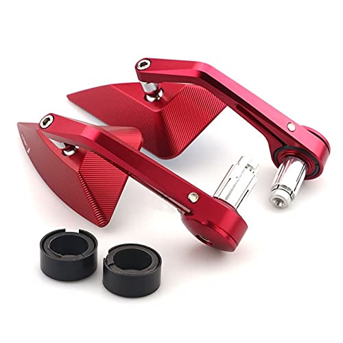 Espejos retrovisores de manillar de 22mm en aluminio CNC universal para moto 6