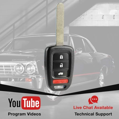 Clé pour Honda Accord 2016-2017 et Civic LX télécommande 3 boutons MLBHLIK6-1TA - 3