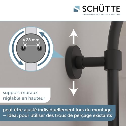 SCHÜTTE MADURA FRESH Ensemble de Douche Premium Noir Mat aux Finitions d'Exception - 5