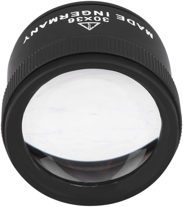Black Jewelry Magnifier Glasses Jewelry 30X Loupes Microscope Optics Coin Magnifying Glass Tool(Magnifier)