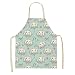 1 szt. Cute Cartoon Bunny Print Fartuch kuchenny Bib Fartuch domowy-pomarańczowy, rozmiar dorosły 68x55 cm
