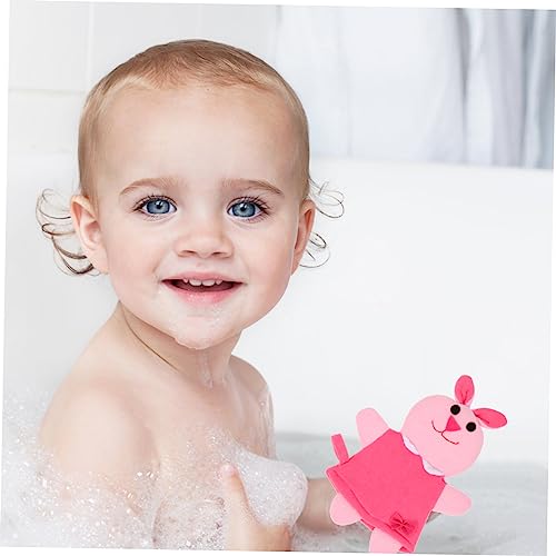 ADOCARN 3 Pçs Escova De Banho Infantil Luvas De Lavagem Toalha De Banho Animal Banho Para Purificado