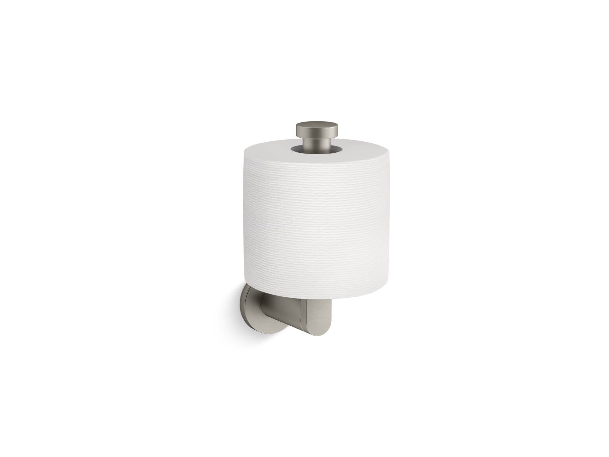 Kohler K73148-BN Composed Wall Mounted Euro Toilet Paper Holder Vibrant Brushed Nickel