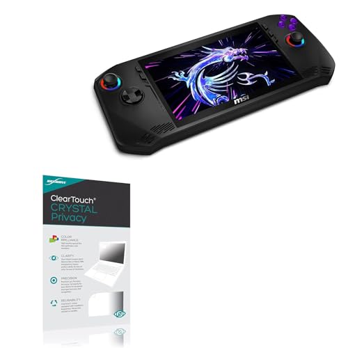 BoxWave Screen Protector Compatible with MSI Claw 7 AI+ - ClearTouch Crystal Privacy (2-Pack), Privacy Screen Protector Flexible Film Clear