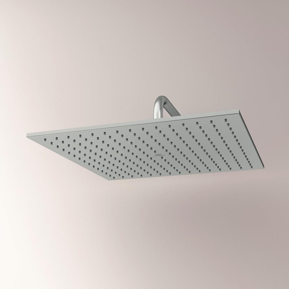 Ideal Standard Idealrain A5806AA - Soffione doccia a pioggia, quadrato, 400 mm, cromato