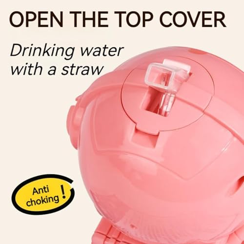 Water Dispenser Toy Kids - Astronaut Style Water Cooler Bottle Toy Set | 250ml Mini Drink Dispenser Strap Cup, Interactive Educational Hydration Machine for Kids Bedroom Desk School Use - Image 4