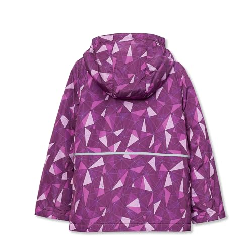 Lands' End Kids Water Resistant Insulated 3 in 1 Jacket Large Plum Abstract/Violet3