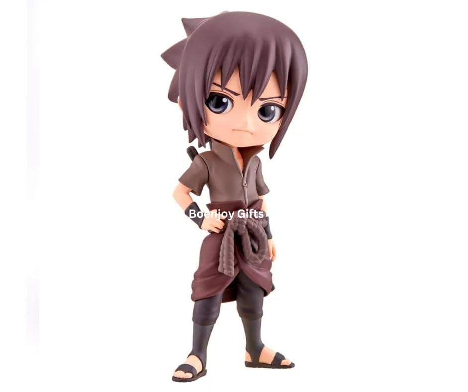 Image of BOENJOY Gifts- Naruto Uchiha Sasuke Action Figure for Home Decors, Office Desk and Study Table | 15 cm | Q Posket
