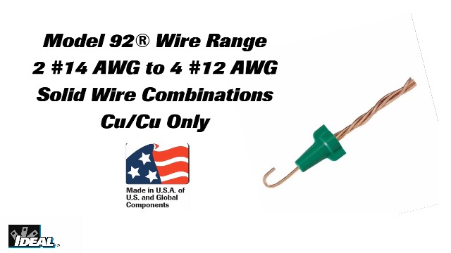 パイネ G-L I GHT IDEAL Electrical 30-192P Greenie Grounding Wire Connector, 92