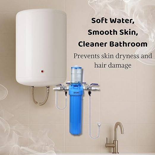 Bepure M7 Bathroom Water Filter 7 Litre | Permanent Hardness removal from water | Improves Skin and Hair texture and quality | Increases Life of Geyser | Easy Installation and Recharge