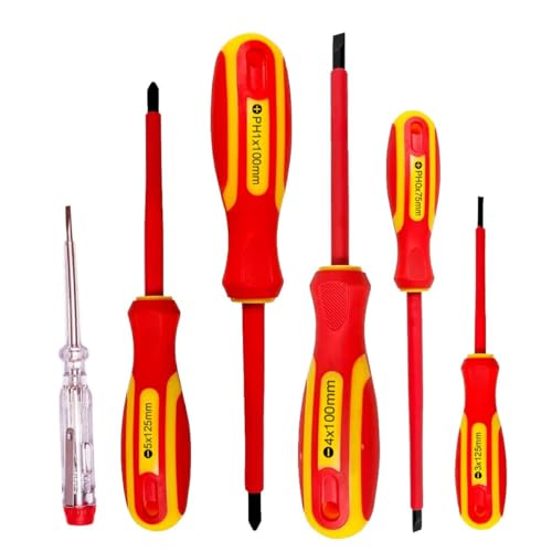 Kit Chave Fenda Isolada Profissional Testador Tensão Eletricista