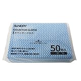 角利産業(Kakuri Sangyo) SUNDRY カウンタークロス 50枚入 ブルー 34×50cm 不織布 ウエス ダスター ふきん