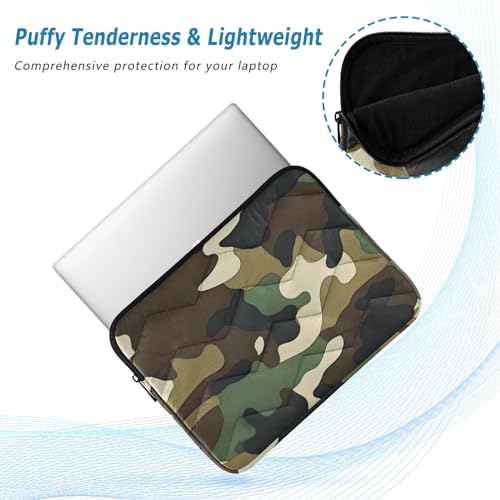 Funda para laptop 13-14 pulgadas camuflaje verde miniatura 5