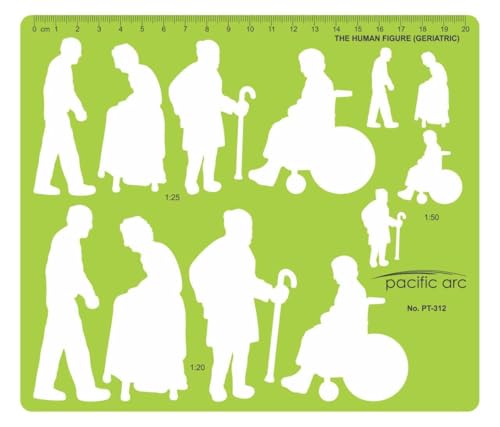 Image of Pacific Arc Template: Human Figure (Geriatric) 1:20 /1:25 /1:50