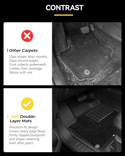 Image of 3W Floor Mats (with Front Carpets) for 2025-2026 Ford Expedition Standard