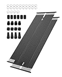 VEVOR Solar Pool Heater,2.75 x 20 ft HDPE Solar Pool Panel(2 Pcs) - Durable & Weather-Proof,with Complete Accessories, Universal Solar Pool Panel–Raises Water Temperature, Aboveground & Inground Pool