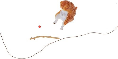 Miniatura 7 de Pescado Paisajismo Pesca Adornos de Gato Mini Estatua de Resina de Dibujos Animados Gato Estatua para el Hogar Oficina Acuario